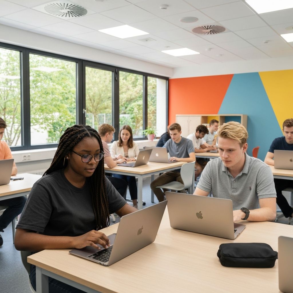 Students learning together